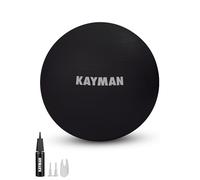 KAYMAN Ballon d'exercice - Système anti-éclatement, anneaux antidérapants, matériau durable, facile à gonfler, parfait pour le yoga, les pilates, le fitness, l'équilibre, la gym et les entraînements à