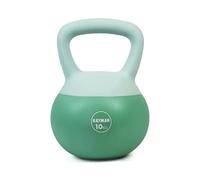 Kayman Kettlebell souple de 10 kg pour salle de sport à domicile - Poids revêtu de PVC - Base plate sûre au sol - Poignée ergonomique antidérapante - Entraînement de force, CrossFit, HIIT, Core