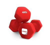 KAYMAN Paire d'haltères en néoprène avec poignée antidérapante, bords hexagonaux, surface résistante à l'eau et ensemble de poids d'affiche d'entraînement pour la maison, la salle de sport et le