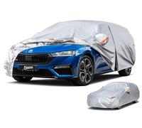 Kayme Bâche Voiture Break Étanche Respirante Compatible avec Skoda Octavia Combi/Scout/Combi Tour (1996-2025), 6 Couches Housse de Protection Voiture Extérieur, Contre Soleil Poussière avec Zip.