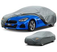 Kayme Bâche Voiture Étanche, 5 Couches Housse de Protection Voiture Extérieur Contre Pluie Soleil Poussière, Universelle pour BMW Z4, Porsche 911, Mercedes CLK, etc. (450 à 470 cm)