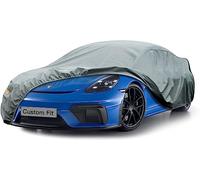 Kayme Bâche Voiture Étanche Respirante, 5 Couches Housse de Protection Voiture Extérieur Compatible avec Porsche 718 Boxster Cayman 981 982 986 987, Contre Soleil Pluie Poussière.