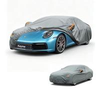 Kayme Bâche Voiture Étanche Respirante, 5 Couches Housse de Protection Voiture Extérieur Compatible avec Porsche 911 991 992 997 996 Coupé Cabrio Targa, Contre Soleil Pluie Poussière.et