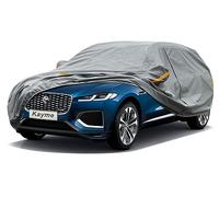 Kayme Bâche Voiture Étanche Respirante Compatible avec Jaguar F-Pace (2015-2025), Poids Lourd Housse de Protection Voiture Extérieur, Contre Pluie Soleil Poussière avec Doublure en Coton.