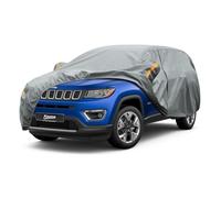 Kayme Bâche Voiture Étanche Respirante Compatible avec Jeep Compass(2010-2025), Poids Lourd Housse de Protection Voiture Extérieur, Contre Pluie Soleil Poussière avec Doublure en Coton.