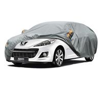 Kayme Bâche Voiture Étanche Respirante Compatible avec Peugeot 307(2001-2008), Poids Lourd Housse de Protection Voiture Extérieur, Contre Pluie Soleil Poussière avec Doublure en Coton.