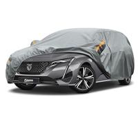 Kayme Bâche Voiture Étanche Respirante Compatible avec Peugeot 308(2007-2025), Poids Lourd Housse de Protection Voiture Extérieur, Contre Pluie Soleil Poussière avec Doublure en Coton.
