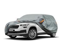Kayme Bâche Voiture Étanche Respirante Compatible avec Skoda Kodiaq (2016-2025), Poids Lourd Housse de Protection Voiture Extérieur, Contre Pluie Soleil Poussière avec Doublure en Coton.