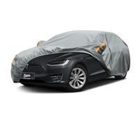 Kayme Bâche Voiture Étanche Respirante Compatible avec Tesla Model X (2015-2025), Poids Lourd Housse de Protection Voiture Extérieur, Contre Pluie Soleil Poussière avec Doublure en Coton.
