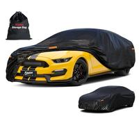 Kayme Housse de Voiture imperméable à 7 Couches pour Ford Mustang/Shelby | Tissu composite épais et lourd, protection contre le vent, la poussière, les UV, la couche intérieure en coton protège la