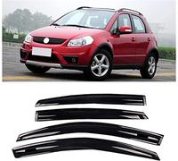 KAYNDO Voiture Fenêtre Pare-Visière Déflecteurs Auvent pour Suzuki SX4 2007-2010, enêtre de Voiture Deflecteurs Protection Contre la Pluie