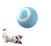 KAYNO Balle de jouet interactif rechargeable pour chat avec lumières LED, balle roulante auto-divertissement, silicone de qualité alimentaire, évite les obstacles silencieux et automatique, appuyez