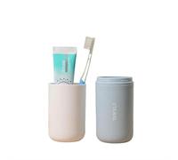 KAYNO Boîte de rangement pour brosse à dents portable, boîte de rangement simple en plastique pour brosse à dents, voyage, voyage d'affaires, salle de bain, dentifrice pour femme.