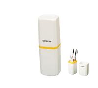 KAYNO Étui de voyage portable pour brosse à dents, scellé, étanche à la poussière et aux fuites, design compartimenté pour brosse à dents et dentifrice pour voyage, rangement de salle de bain.