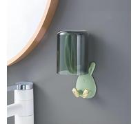 KAYNO Porte-brosse à dents mural, porte-gobelet à dents, porte-brosse à dents, porte-gobelet de lavage, adapté pour placer des articles de toilette dans la salle de bain.