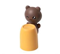 KAYNO Support de brosse à dents de dessin animé, organiseur mural pour brosse à dents, pas besoin de percer des trous pour installer le support de brosse à dents, adapté pour la salle de bain et les