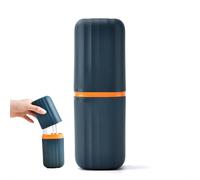 KAYNO Support de brosse à dents de voyage, gobelet portable pour brosse à dents et dentifrice minimaliste, boîte de rangement en plastique, facile à utiliser et économise de l'espace.
