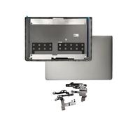 KAYOUDE Couvercle arrière de l'écran LCD, Cadre Avant, charnières, Capuchon charnière, Compatible avec Lenovo IdeaPad 1-15ADA7 1 15AMN7, Nouveau(Silver A Hinges)