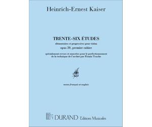 Kayser : 36 Etudes élementaires et progressives pour le violon, Op.20, 1er cahier