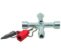 Industrial Quality Supplies Clé d’armoire électrique Univ. 10 fonctions avec adaptateur à bits Quantité:1