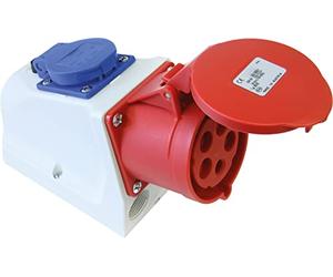 KAYSER GmbH Prise murale CEE-Combi 32 A IP44 400 V 6 h 5 broches pré-câblé