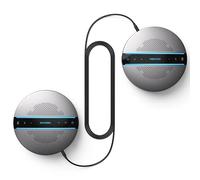 Kaysuda Bluetooth Conference Speakerphone SP300KIT 2pk Bundle, jusqu'à 16 participants, 18H d'appel, 360° Voice Pick-up 2x6 AI Echo & Noise Cancelling Microphones, Daisy Chain