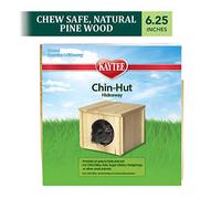 Kaytee Chin Hut Hideaway, pin naturel, sans colle ni vis, pour chinchillas, rats, hérissons,8 pouces x 6.25 pouces x 6.25 pouces