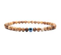 Kaytong Bracelet minimaliste mauvais œil hommes femme charme 4mm pierre naturelle Braslet yeux de tigre Bracelet pour hommes bijoux de Yoga