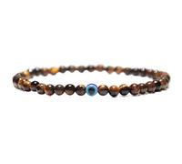 Kaytong Bracelet minimaliste mauvais œil hommes femme charme 4mm pierre naturelle Braslet yeux de tigre Bracelet pour hommes bijoux de Yoga