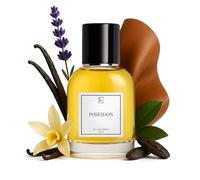 KAZAAR POSEIDON - 50 ml - Eau de parfum pour homme - Notes épicées de lavande, ambre, fève tonka et vanille - Avec 20 % d'huile de parfum - Jusqu'à 8 h de parfum durable - De fabrication suisse