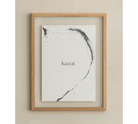 Kazai. Cadre Photo 'Toke' | A4 / 20x30 | Cadre photo en bois design de Berlin | Avec passe-partout et double vitrage | Décoration en bois | Chêne