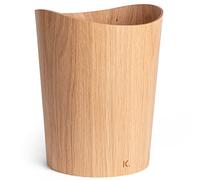 Kazai. Corbeille à papier en bois véritable Börje | Poubelle en Bois pour Bureau, chambre d'enfant et chambre | 9 litres | Chêne