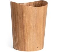 Kazai. Corbeille à papier en bois véritable Börje | Poubelle en Bois pour Bureau, chambre d'enfant et chambre | 9 litres | Frêne