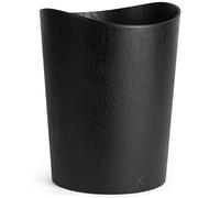 Kazai. Corbeille à papier en bois véritable Börje | Poubelle en Bois pour Bureau, chambre d'enfant et chambre | 9 litres | Chêne noir