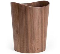 Kazai. Corbeille à papier en bois véritable Börje | Poubelle en Bois pour Bureau, chambre d'enfant et chambre | 9 litres | Noyer