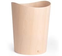 Kazai. Corbeille à papier en bois véritable Börje | Poubelle en Bois pour Bureau, chambre d'enfant et chambre | 9 litres | Bouleau