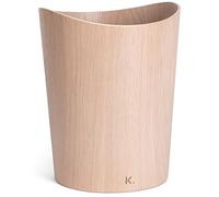 Kazai. Corbeille à papier en bois véritable Börje | Poubelle en Bois pour Bureau, chambre d'enfant et chambre | 9 litres | Chêne blanc