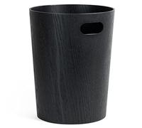 Kazai. Corbeille à papier en bois véritable Börje | Poubelle Moderne en Bois pour Bureau, chambre d'enfant et chambre | 9 litres | Chêne noir