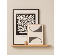 Kazai.® Étagère Murale 'Toke' | Tablette à Photos en Placage de Bois Véritable | Étagère Flottante pour Photos, Déco Murale et Rangement - Salle de Bain, Salon, Cuisine, Chambre | Chêne