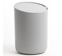 Kazai.® Mini-Poubelle de Salle de Bain 'Tove' - 1,5L | Petite Poubelle WC | Pour Salle de Bain, Cuisine, Bureau ou pour la table | Antidérapante, Seau Intérieur | Gris clair