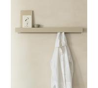 Kazai.® Porte Manteau Mural 'Kian' | Moderne Avec Crochets Dissimulés Et Étagère | Patère Design En Métal | Pour Porte Et Fixation Murale | Taupe