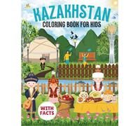 Kazakhstan Coloring Book for kids with facts