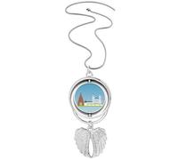Kazan Collier avec pendentif en forme d'ailes d'ange avec symbole national russe