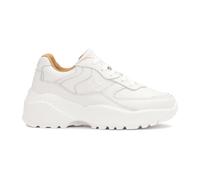 Kazar - Baskets blanches en cuir sur une semelle épaisse - Femme - Chaussures - Blanc - Taille: 40 EU