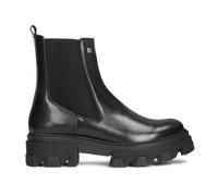 Kazar - Baskets Slip-On en Cuir avec Inserts Élastiques - Femme - Chaussures - Noir - Taille: 35 EU