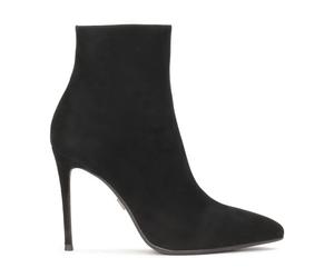 Kazar - Bottes classiques noires en daim avec talon aiguille - Femme - Chaussures - Noir - Taille: 40 EU