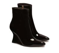Kazar - Bottes en cuir marron sur un talon plateforme - Femme - Chaussures - Brun - Taille: 39 EU
