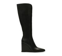 Kazar - Bottes en cuir sur une plateforme avec un bout pointu - Femme - Chaussures - Noir - Taille: 38 EU
