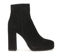 Kazar - Bottes en daim avec un talon large et une plateforme - Femme - Chaussures - Noir - Taille: 39 EU