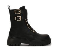 Kazar - Bottes hautes avec rabat décoratif.Ce produit taille grand. - Femme - Chaussures - Noir - Taille: 35 EU